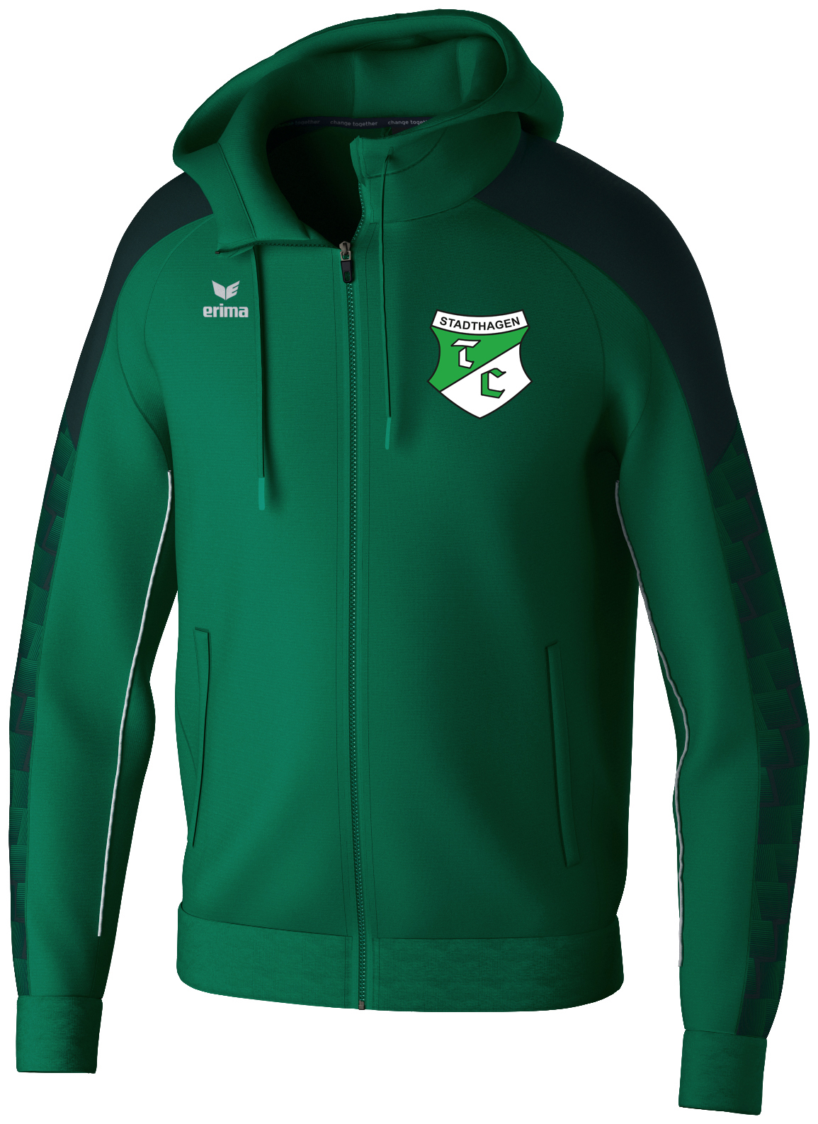 Erima Evo Star Trainingsjacke mit Kapuze - Erwachsene